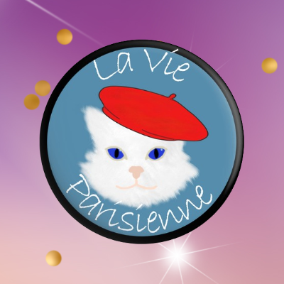 White Cat With Beret Pin